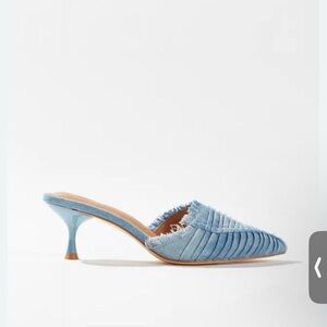 Urban Outfitters Light Blue Textured Mules